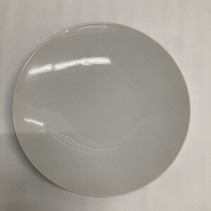 White Textured Ceramic Dinner Plate